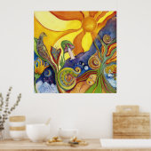 Poster d'art psychédélique (Cuisine)