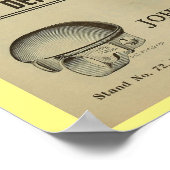 Poster d'art publicitaire du magazine Lampes à vél (Coin)