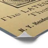 Poster d'art publicitaire du magazine Rudge Magazi (Coin)