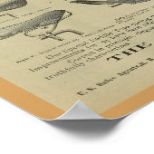 Poster d'art publicitaire du magazine Vintage Bicy (Coin)