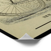 Poster d'art publicitaire du magazine Vintage Bicy (Coin)