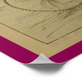 Poster d'art publicitaire du magazine Vintage Bicy (Coin)