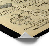 Poster d'art publicitaire du magazine Vintage Bicy (Coin)