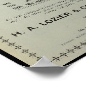 Poster d'art publicitaire du magazine Vintage Bicy (Coin)