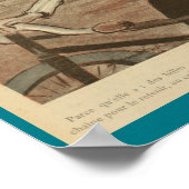 Poster d'art publicitaire du magazine Vintage Bicy (Coin)