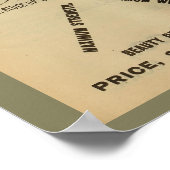 Poster d'art publicitaire du magazine Vintage Bicy (Coin)