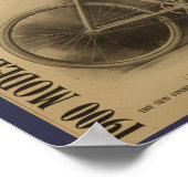 Poster d'art publicitaire du magazine Vintage Bicy (Coin)