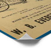 Poster d'art publicitaire du magazine Vintage Bicy (Coin)