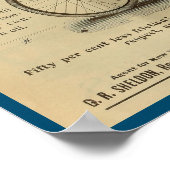 Poster d'art publicitaire du magazine Vintage Safe (Coin)