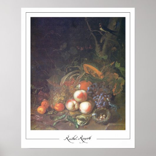 Poster d'art Rachel Ruysch Zedign #6 (Devant)