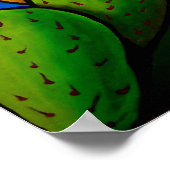 Poster d'art Rainbow Prickly Pear Cactus (Coin)