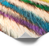 Poster d'art Rainbow Zebra/Imprimer (Coin)