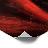 Poster d'art Red Gold de Feu Abstrait (Coin)