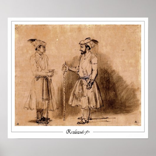 Poster d'art Rembrandt van Rijn Zedign #114 (Devant)