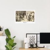 Poster d'art Rembrandt van Rijn Zedign #117 (Bureau à domicile)