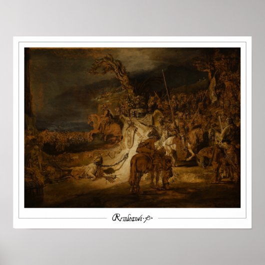 Poster d'art Rembrandt van Rijn Zedign #13 (Devant)