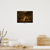 Poster d'art Rembrandt van Rijn Zedign #13 (Cuisine)