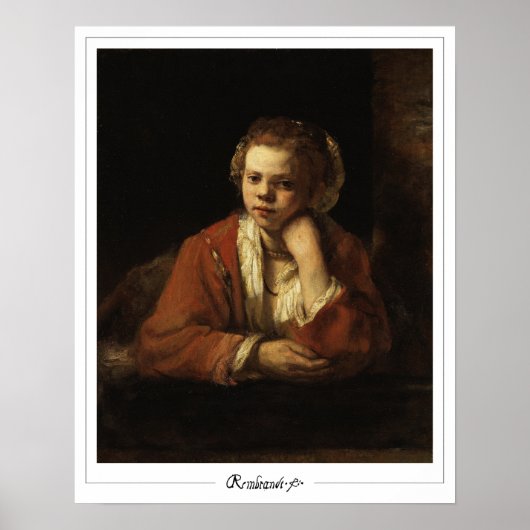 Poster d'art Rembrandt van Rijn Zedign #29 (Devant)
