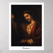 Poster d'art Rembrandt van Rijn Zedign #329 (Devant)