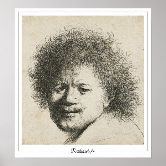 Poster d'art Rembrandt van Rijn Zedign #363 (Devant)