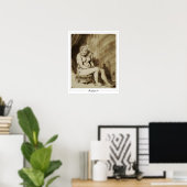 Poster d'art Rembrandt van Rijn Zedign #443 (Bureau à domicile)