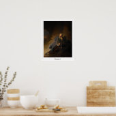 Poster d'art Rembrandt van Rijn Zedign #609 (Cuisine)