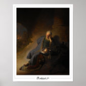 Poster d'art Rembrandt van Rijn Zedign #609 (Devant)