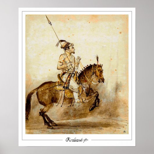 Poster d'art Rembrandt van Rijn Zedign #651 (Devant)