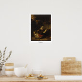 Poster d'art Rembrandt van Rijn Zedign #672 (Cuisine)