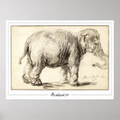 Poster d'art Rembrandt van Rijn Zedign #78 (Devant)