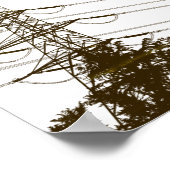 Poster d'art Retro Power lines (Coin)