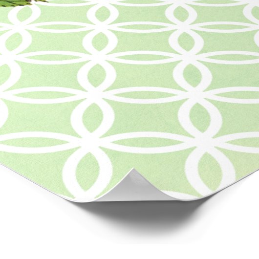 Poster d'art rétro rose vintage (Coin)