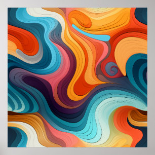 Poster d'art rétrodélique