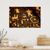 Poster d'art rock du journal (Cuisine)