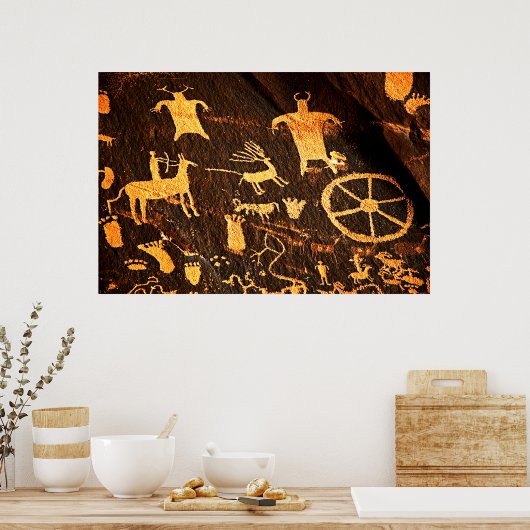 Poster d'art rock du journal (Cuisine)