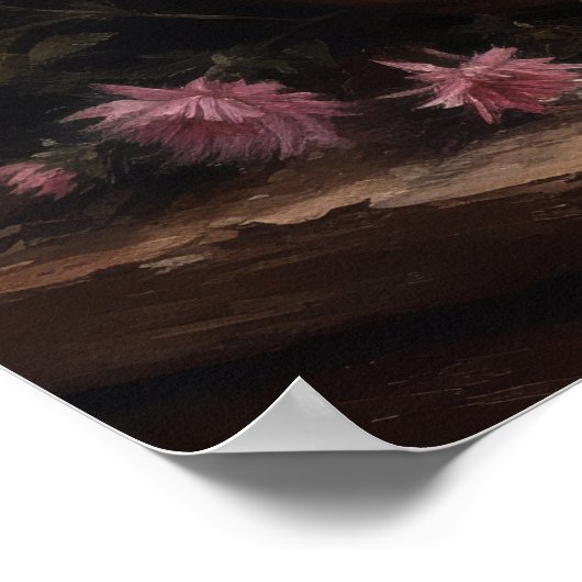 Poster d'art rose Aster (Coin)