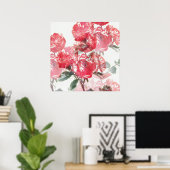 Poster d'art rose Bloom Illusion (Bureau à domicile)