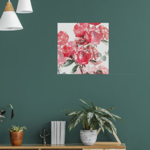 Poster d'art rose Bloom Illusion