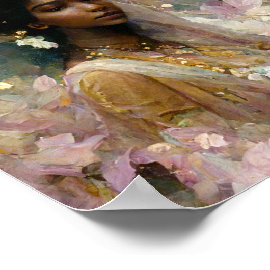 Poster d'art rose Fae 6 Imaginaires (Coin)