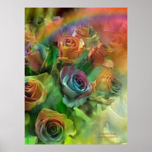 Poster d'art Rose Rainbow/Imprimer (Devant)