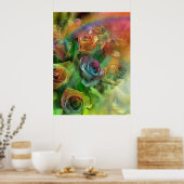Poster d'art Rose Rainbow/Imprimer (Cuisine)