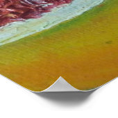 Poster d'Art Rouge Grapefruit (Coin)
