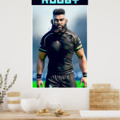 Poster d'art Rugby (Cuisine)