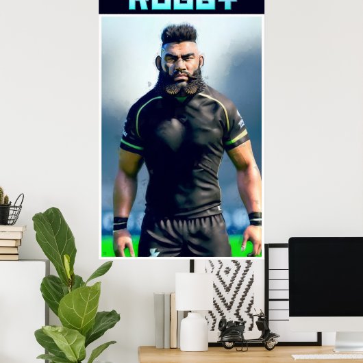 Poster d'art Rugby (Bureau à domicile)