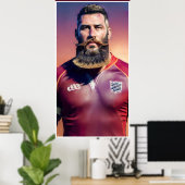 Poster d'art Rugby (Bureau à domicile)