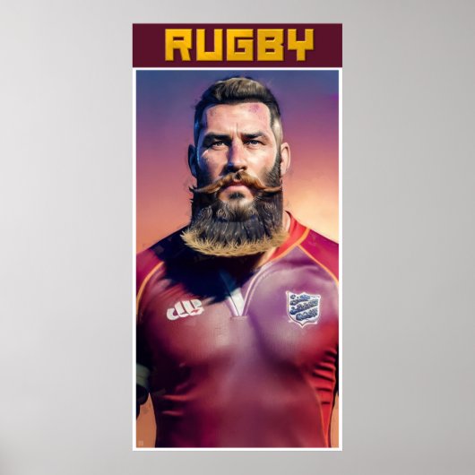 Poster d'art Rugby (Devant)