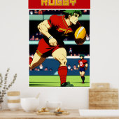 Poster d'art Rugby (Cuisine)