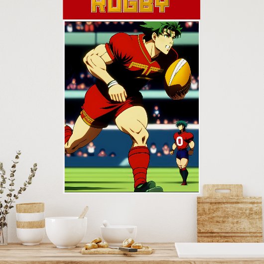 Poster d'art Rugby (Cuisine)