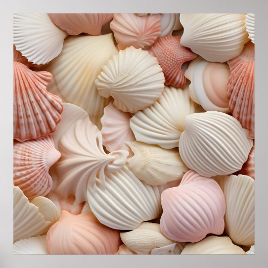 Poster d'art Seashells Seaside (Devant)