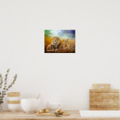 Poster d'art Serengeti Pride/Imprimer (Cuisine)